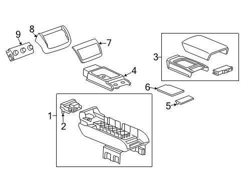 2010 Chevy Traverse Armrest Diagram