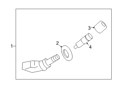 2011 Cadillac STS Tire Pressure Monitoring Diagram