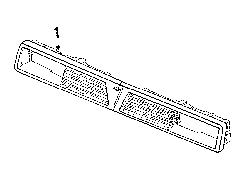 1987 Pontiac 6000 Grille & Components Diagram 3 - Thumbnail