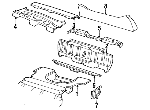 1988 Chevy Celebrity Rear Body Diagram