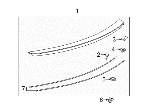 2013 Buick LaCrosse Rear Spoiler Diagram