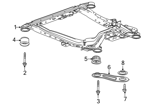 2013 Buick LaCrosse Suspension Mounting - Front Diagram