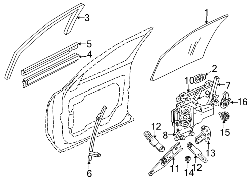2000 Buick Park Avenue Front Door Diagram