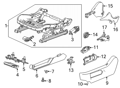 2024 GMC Hummer EV SUV Tracks & Components Diagram