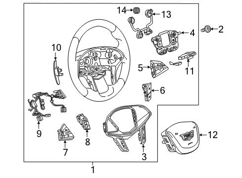 2020 Cadillac CT6 Switches Diagram