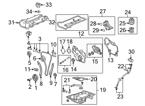 2010 Saturn Sky Oil Tube Diagram for 12609741