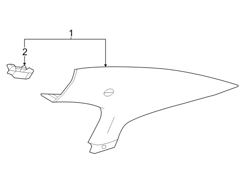 2019 Chevy Sonic Interior Trim - Quarter Panels Diagram 2 - Thumbnail