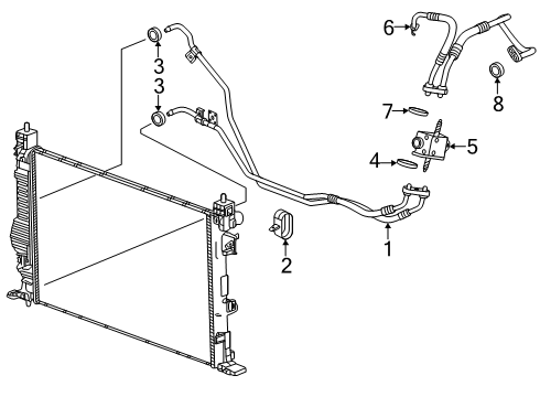 2024 Buick Envista Rear Hose Diagram for 42818011