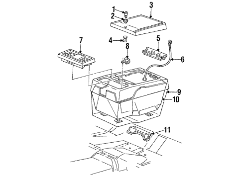 1986 GMC Jimmy Liner Diagram for 15624202