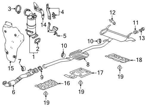 2025 GMC Terrain Pipe, Exhaust Pipe Diagram for 26503675