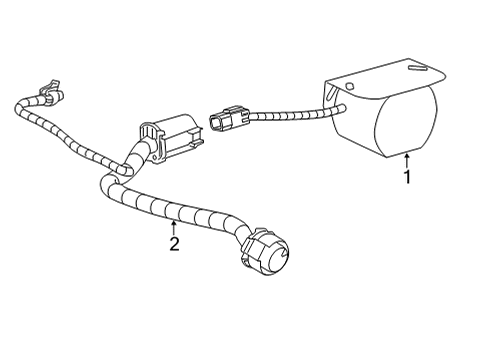 2025 Chevy Silverado 3500 HD Electrical Components Diagram