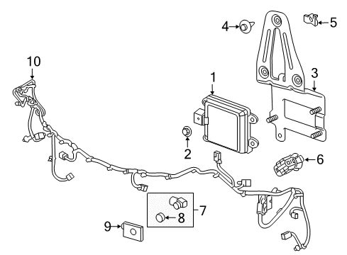 2018 Buick Enclave Harness, Front Diagram for 84660134