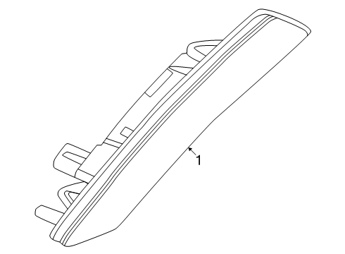 2025 Cadillac OPTIQ Side Marker Lamps Diagram
