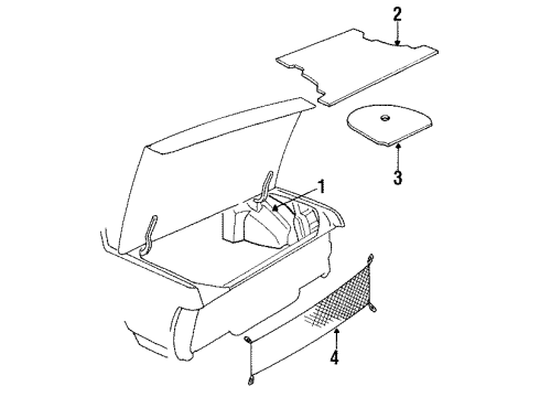 1991 Buick Century Spare Cover Diagram for 10120750