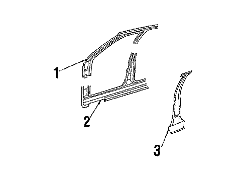 1985 Buick Skyhawk Center Pillar Diagram