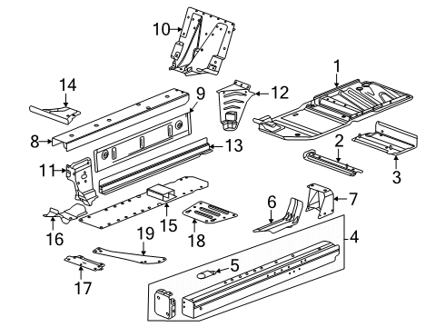 2025 Chevy Corvette Floor Diagram