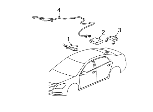 2011 Chevy Malibu Antenna & Radio Diagram