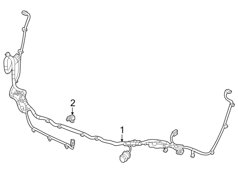 2024 Chevy Trailblazer Electrical Components - Front Bumper Diagram 2 - Thumbnail