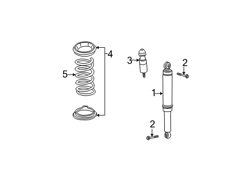 2005 Saturn Vue Shocks & Components Diagram