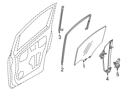 2018 Chevy City Express Front Door Diagram