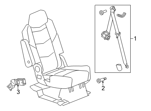 2019 Chevy Suburban Seat Belt Diagram