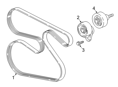 2020 Buick Regal Sportback Belts & Pulleys Diagram