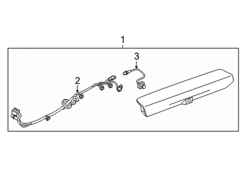 2024 Chevy Silverado 1500 High Mount Lamps Diagram