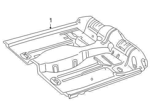 1996 Pontiac Sunfire Floor & Rails Diagram