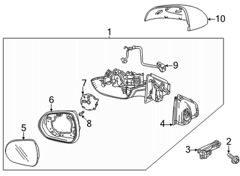 2020 Buick Encore GX Mirrors Diagram
