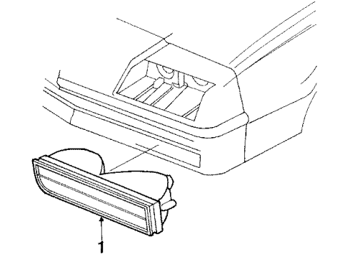 1987 Buick Skyhawk Park Lamps Diagram 2 - Thumbnail