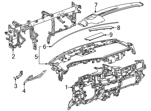2025 Chevy Tahoe Instrument Panel Diagram