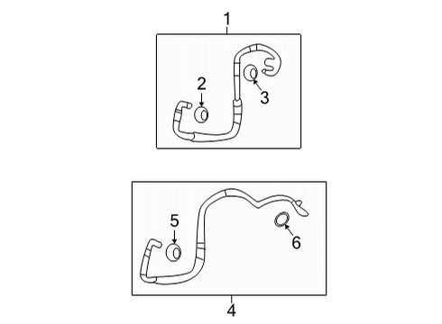 2017 GMC Acadia Limited Outlet Hose Diagram for 25880046