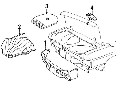 1988 Chevy Corsica Rear Body Trim Diagram
