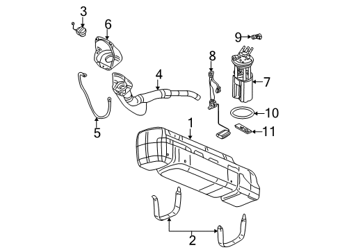 2005 Chevy Silverado 2500 HD Fuel Supply Diagram