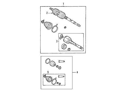 2007 Pontiac Vibe Front Axle Diagram