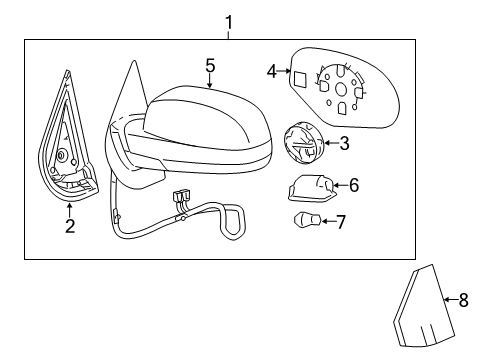 2012 Chevy Silverado 2500 HD Mirrors Diagram