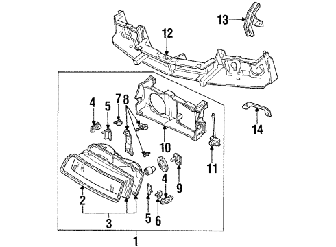 1995 Chevy Beretta Bulbs Diagram