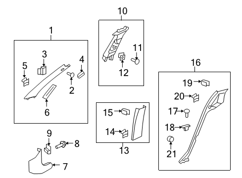 2008 Pontiac G8 Cover Cap Diagram for 92190315