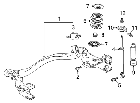2021 Buick Encore Rear Suspension Components Diagram