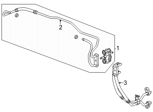 2025 GMC Terrain Pipe, Transmission Oil Cooler Diagram for 26539967