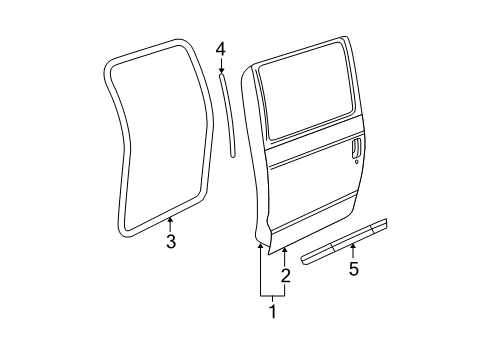 2007 Chevy Avalanche Door & Components Diagram 2 - Thumbnail