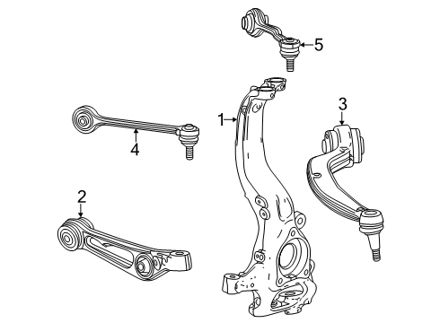 2024 Chevy Blazer EV Front Suspension Components Diagram