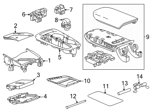 2024 Buick Envista Center Console Diagram 2 - Thumbnail