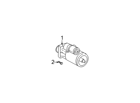2004 GMC Envoy XUV Starter Diagram for 89017557