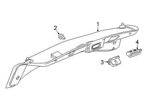 2020 Cadillac CT6 Interior Trim - Trunk Diagram
