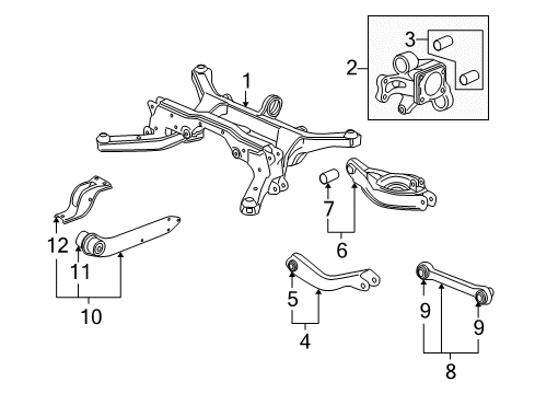 2011 Chevy Equinox Rear Suspension Components Diagram