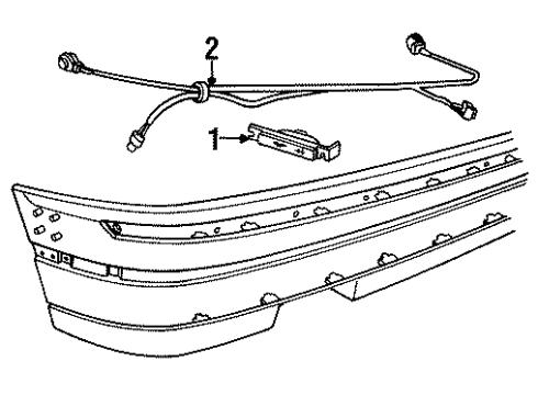 1993 Cadillac Allante Side Marker Lamps Diagram 2 - Thumbnail