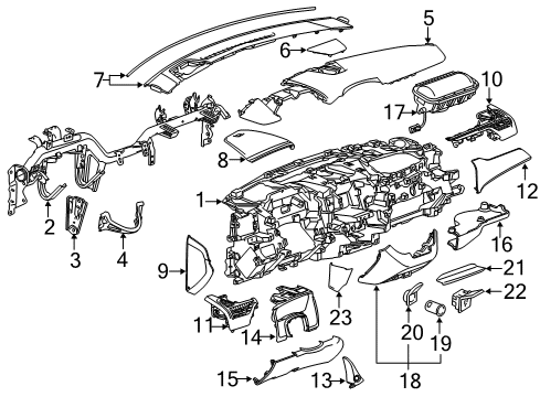 2019 Chevy Suburban Instrument Panel Diagram