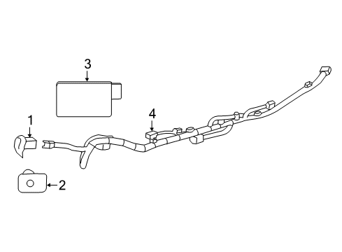 2025 Chevy Malibu Electrical Components - Rear Bumper Diagram