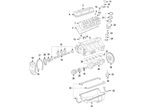 2002 GMC Savana 3500 Camshaft & Timing Diagram